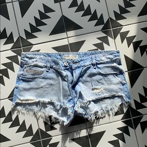 Zara denim cut-offs